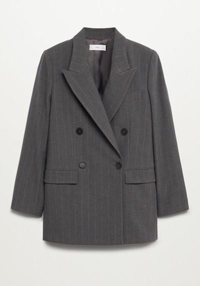 Pinstripe Suit Blazer  from Mango