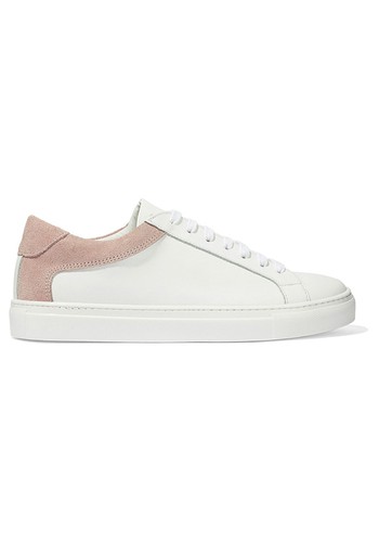 Ilana Suede-Trimmed Leather Sneakers from Iris & Ink