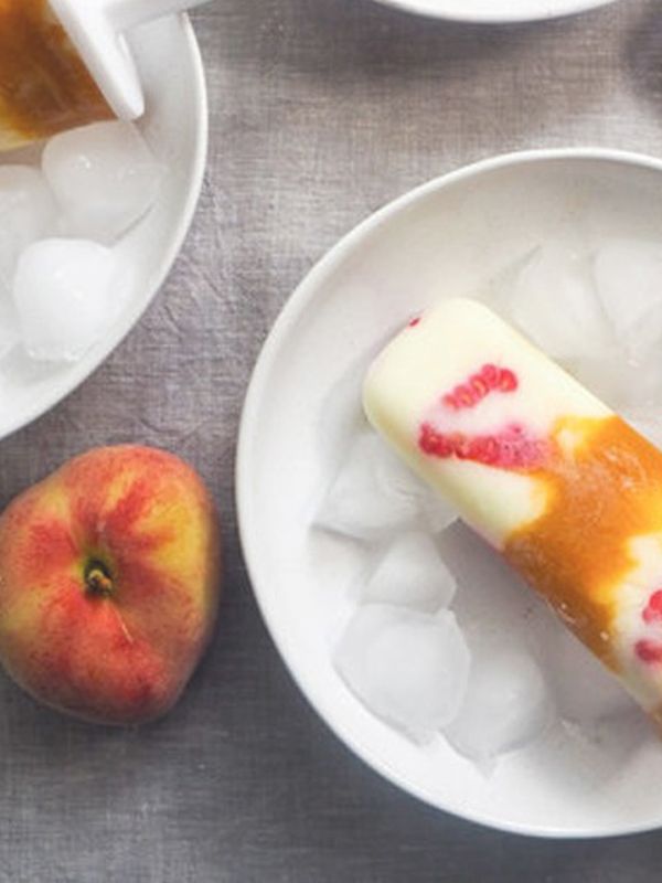 Peach Melba Ice Lollies