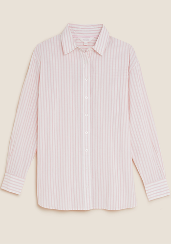 Pure Cotton Striped Long Sleeve Shirt