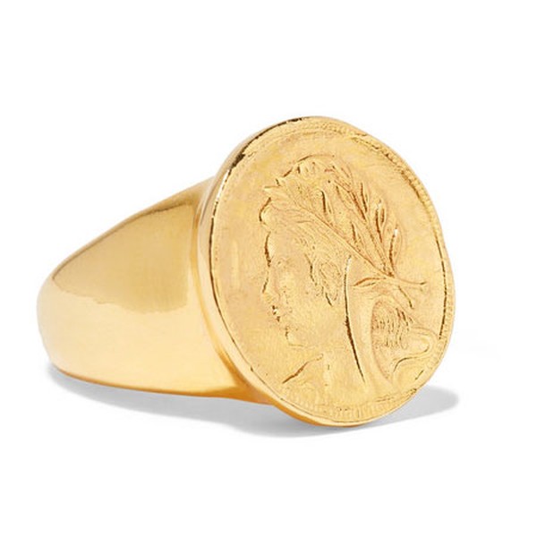 Gold-plated Ring from Oscar de la Renta