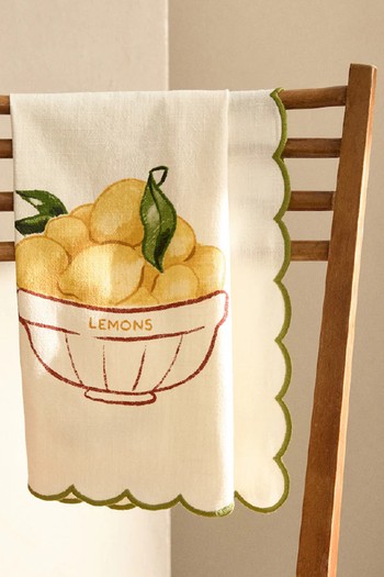 Lemon Print Tea Towel, £10.99