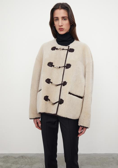 Teddy Shearling Clasp Jacket