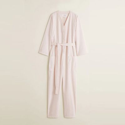 Organic Cotton Long Jumpsuit from Mango