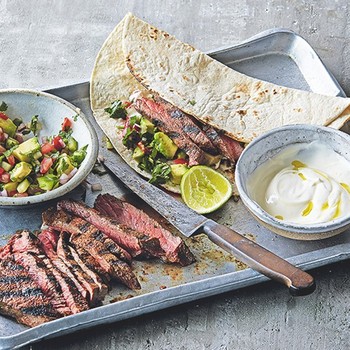 Spiced Sirloin Steak Tacos with Burnt Chilli Salsa