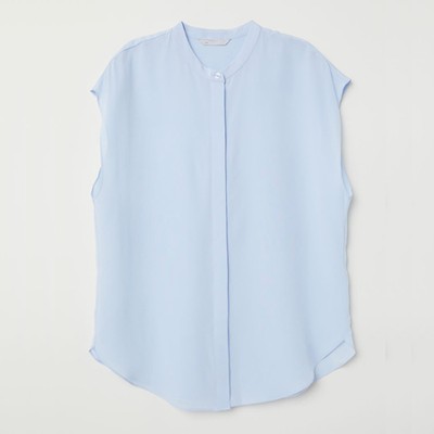 Short Sleeved Silk Blouse from H&M