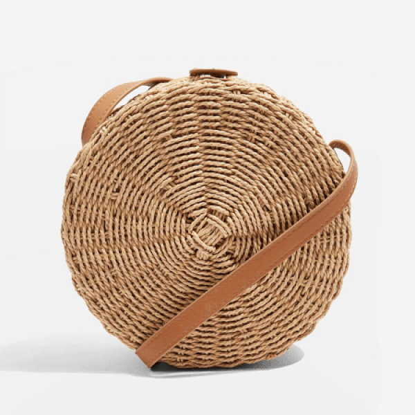 Barbar Straw Circle Cross Body Bag