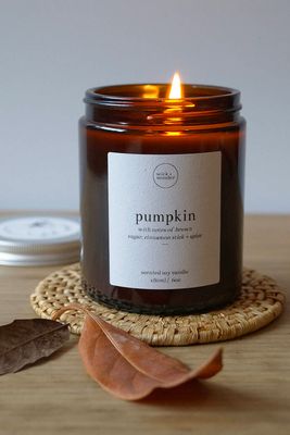 Pumpkin Spice Soy Wax Candle, Candle Gift With Matches