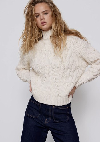 Cable-Knit Sweater from Zara