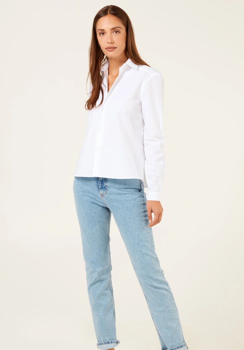 The Girlfriend Poplin Shirt from With Nothing Underneath