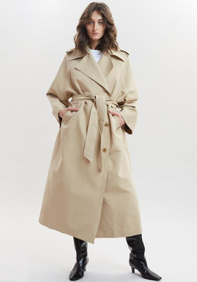 Smocked Back Oversized Trench  from The Frankie Shop
