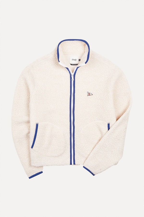 Boucle Wool Zip Fleece Jacket from Drake’s
