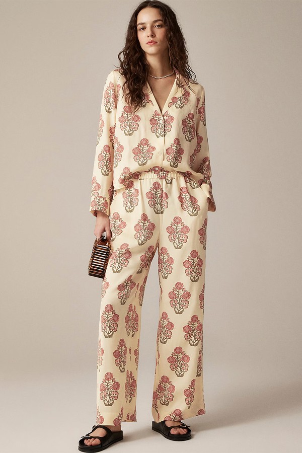 Camp-Collar Button-Up Shirt In Block Print from J.CREW