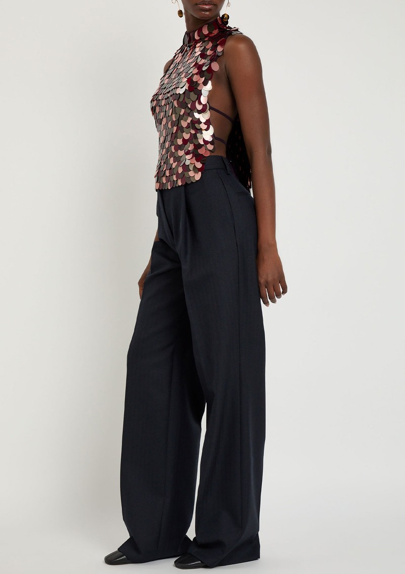 Carmasa Sequin-Embellished Chiffon Top from Dries Van Noten