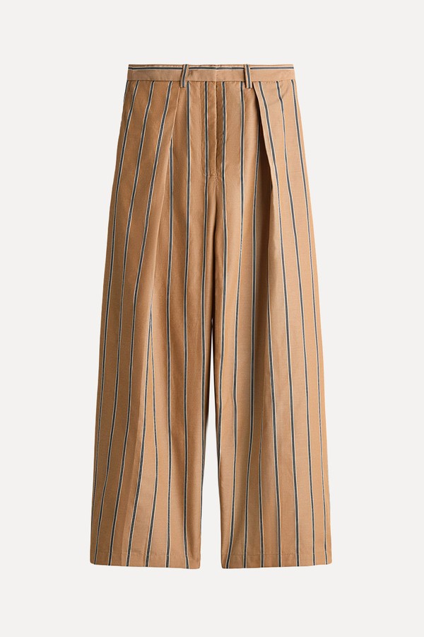 Wide Wrap-Detail Trousers