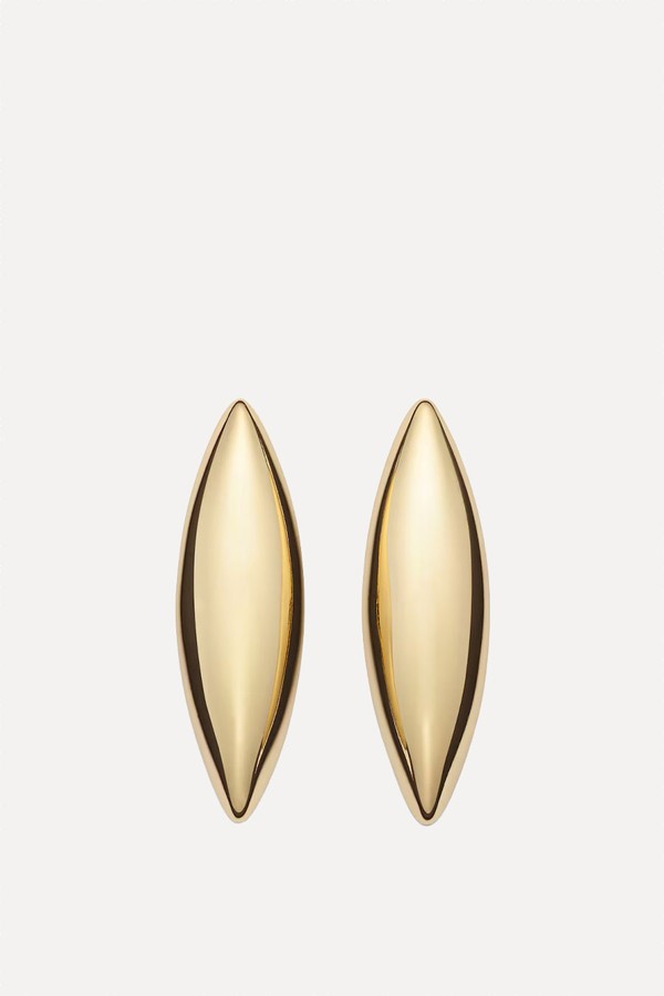 Puffy Dagger Small Gold-Plated Earrings from Jennifer Fisher