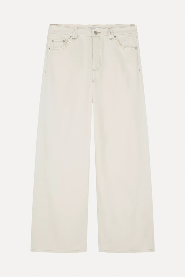 Mid-Rise Wide Leg Jeans