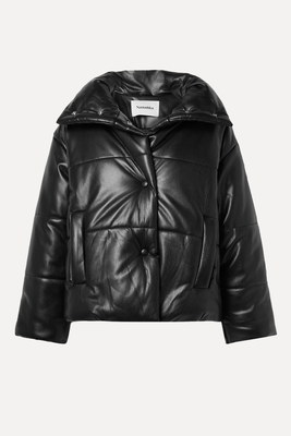 Hide Quilted Padded Vegan Leather Jacket  from Nanushka