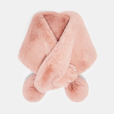 Faux Fur Pom Pom Scarf from Ted Baker