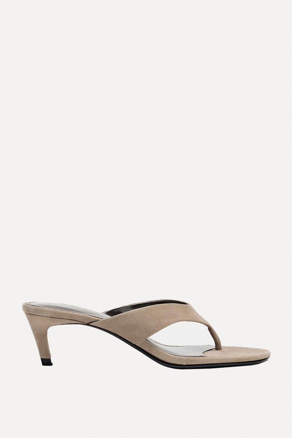 Suede Heeled Sandals