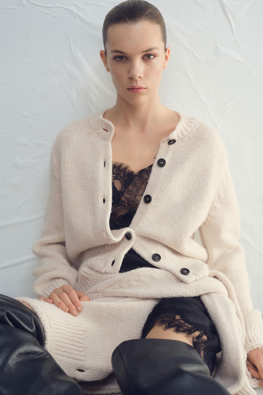 Knitted Button Cardigan