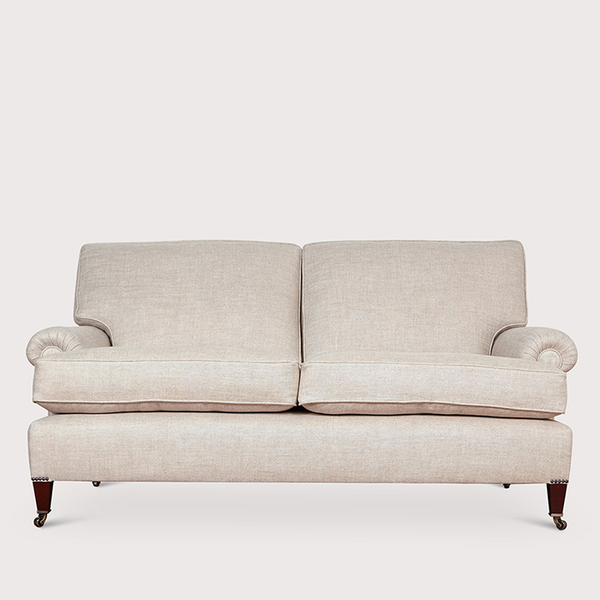 Signature Sofa Short Scroll Arm Cushion Back from George Smith