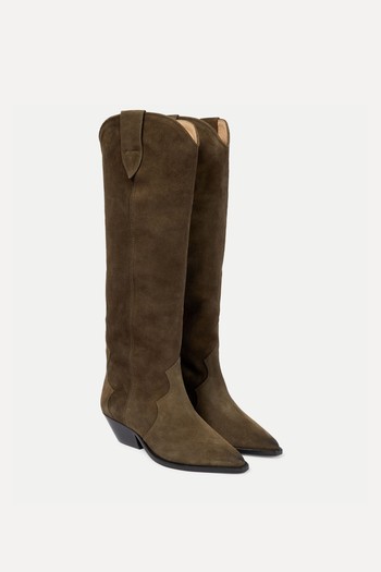 Denvee Suede Knee-High Boots from Isabel Marant