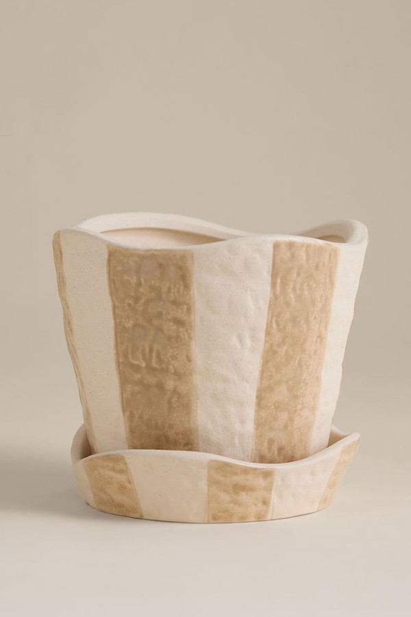 Striped Ceramic Planter from Marks & Spencer