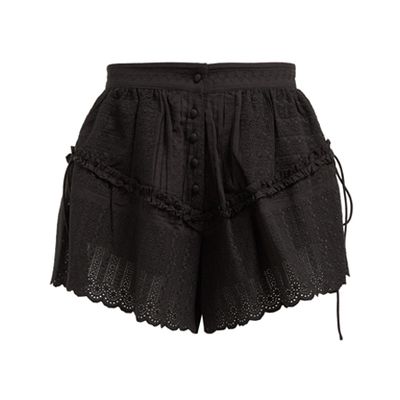 Celie Broderie-Anglaise Cotton Shorts from SIR