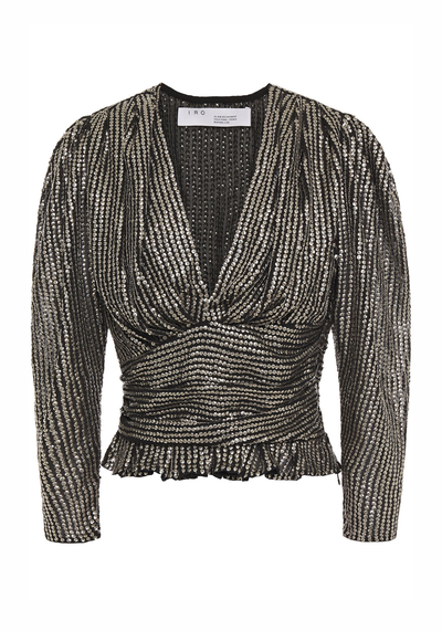 Ruched Sequinned Blouse from IRO