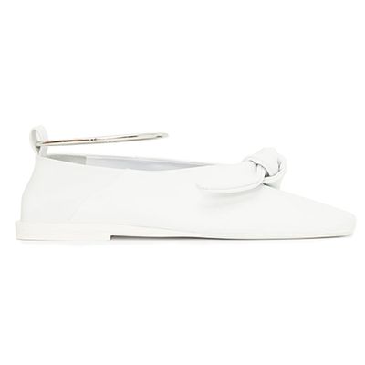 Anklet Knotted Leather Flats from Jil Sandler