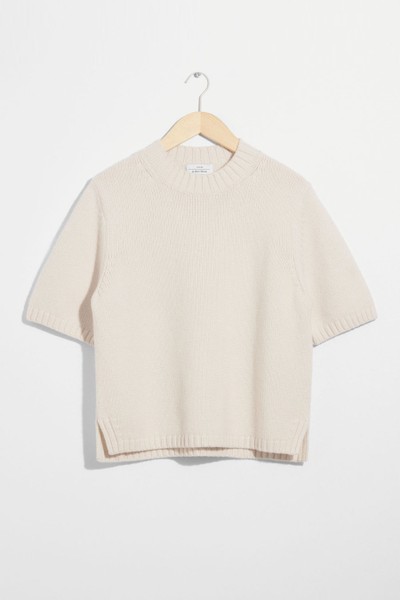 Cashmere-Blend Knit T-Shirt from & Other Stories