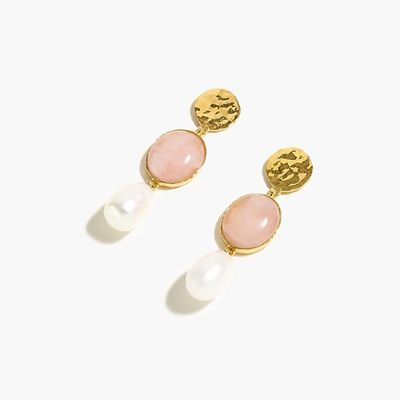 Demi-Fine 14k Gold-Plated Triple Stone Drop Earrings from J. Crew