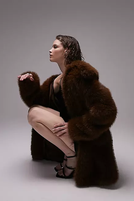 Faux Fur Coat  from Topshop  
