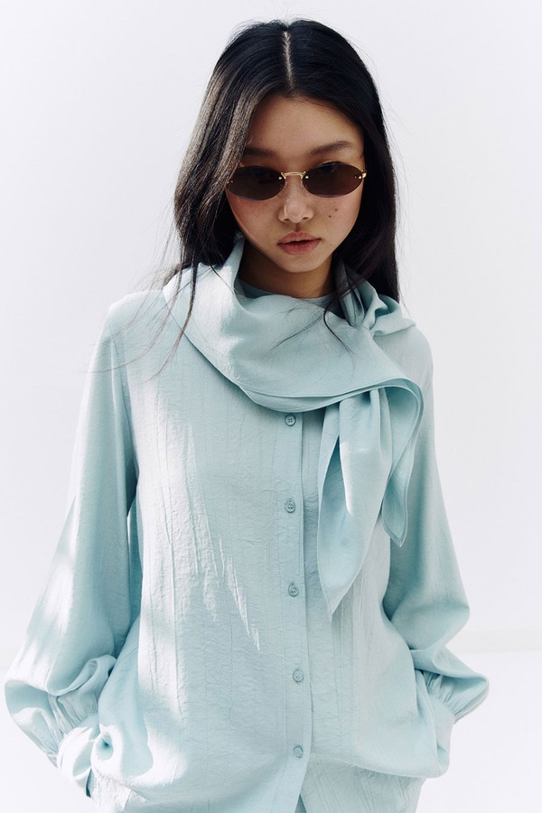 Scarf-Detail Shirt from H&M