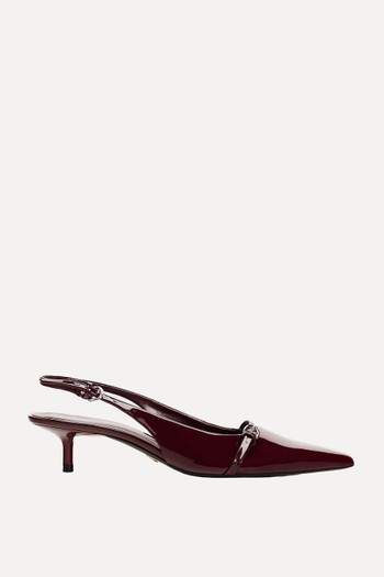 Buckle Slingback Shoes from Zara