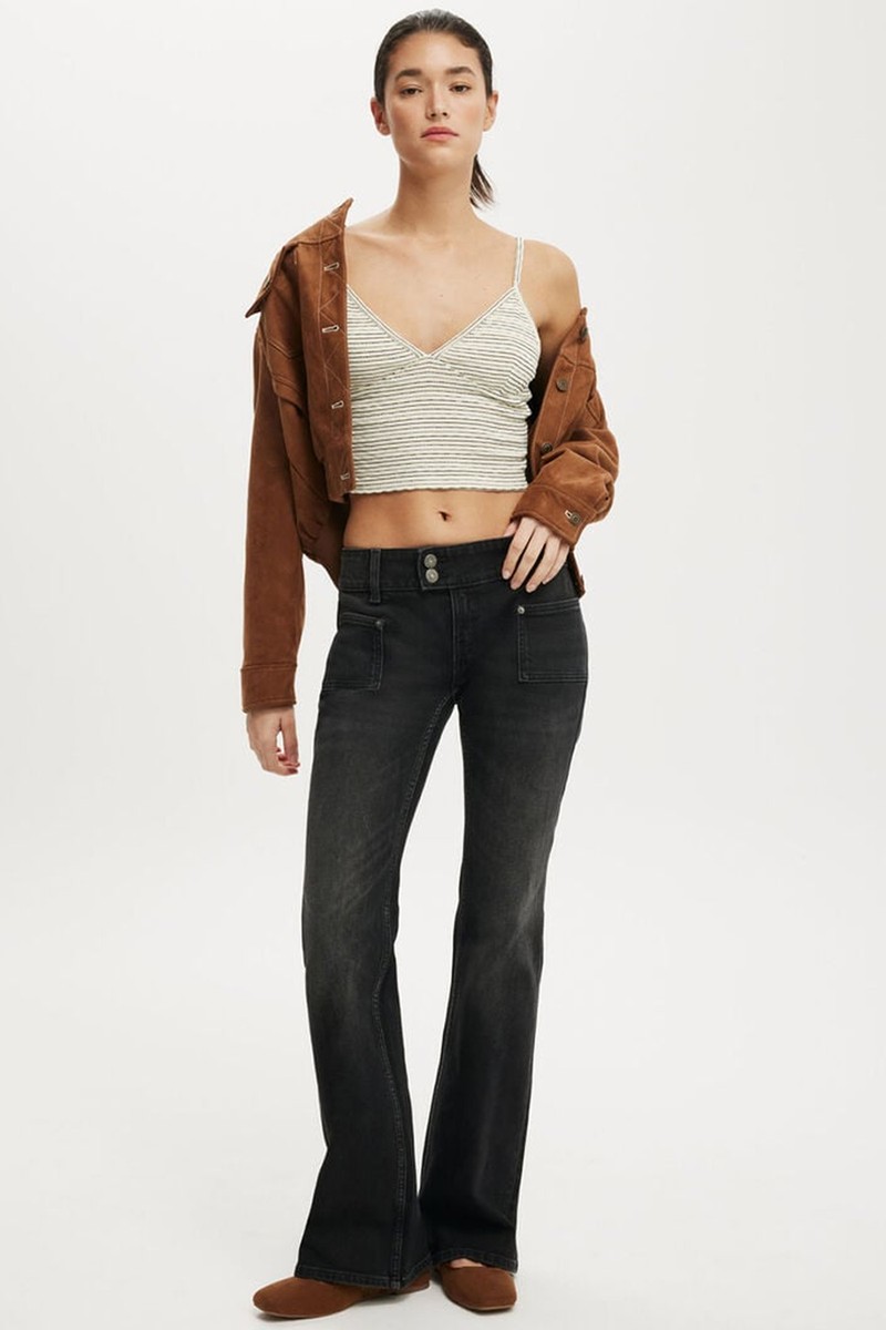 Low Rise Bootcut Jeans