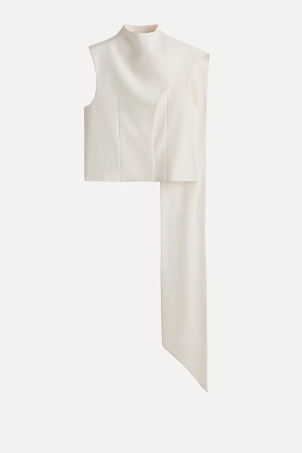 Scarf-Detail Top