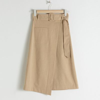Belted Asymmetric Skirt from & Other Stories