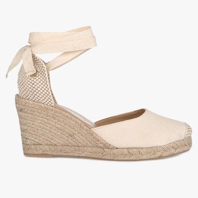 Erin Cream Wedge Espadrille from Mint Velvet