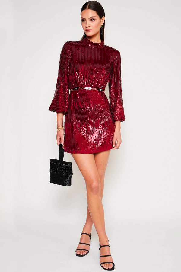 Samantha Sequin Midi Dress