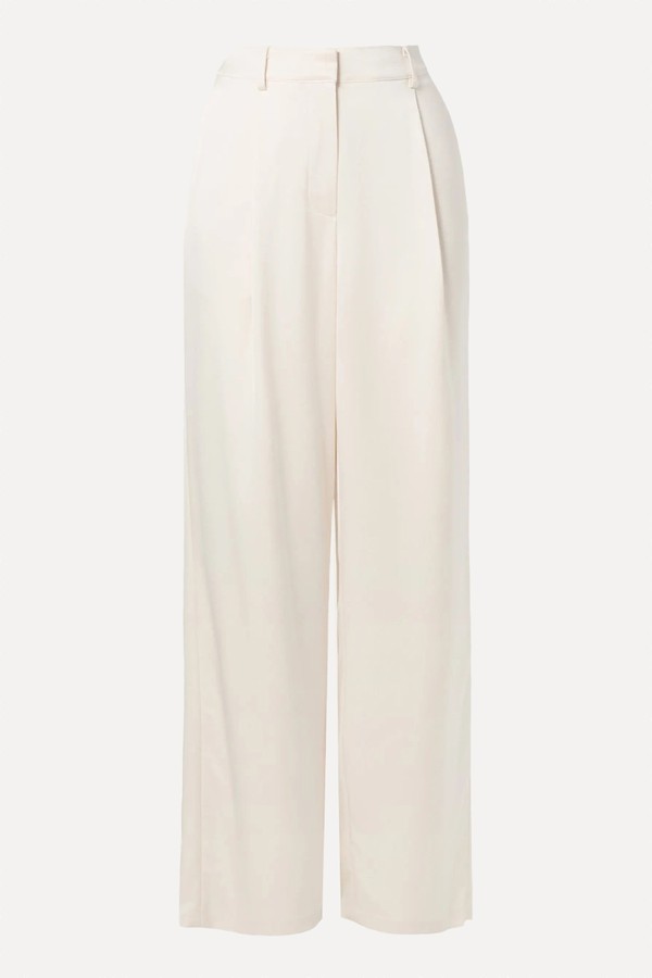 Sarah Wide-Leg Satin Trousers from Malina