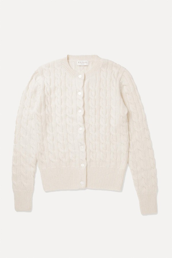 Calton Cable Cashmere Cardigan from Kiltane