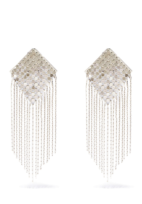 Fringed Chainmail Clip Earrings from Etro