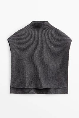 Wool & Cashmere Blend Dickie from Massimo Dutti