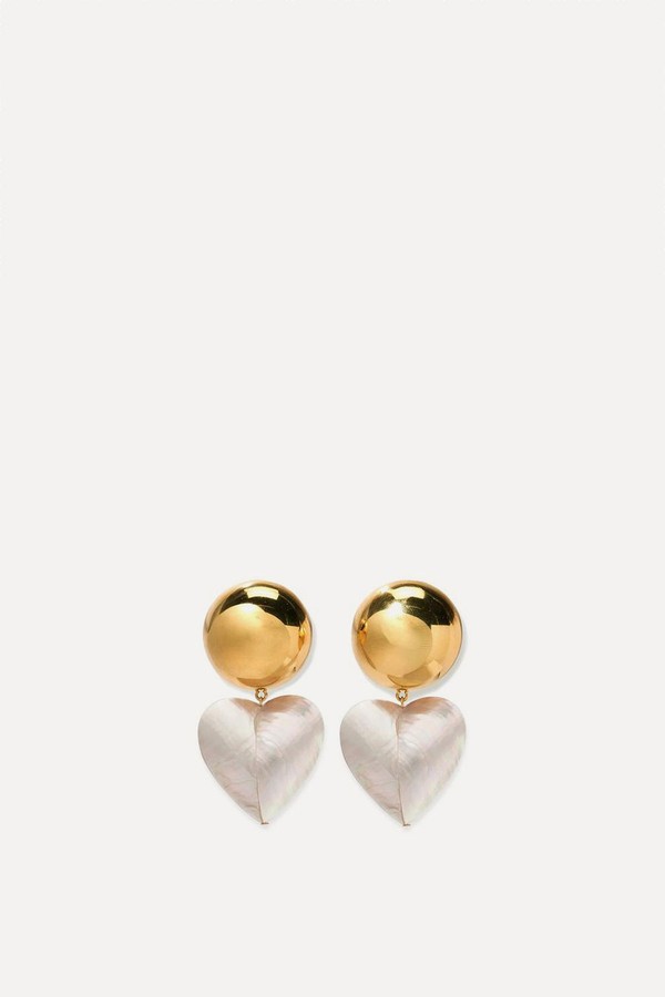 Rodan Heart Drop Earrings from Lizzie Fortunato