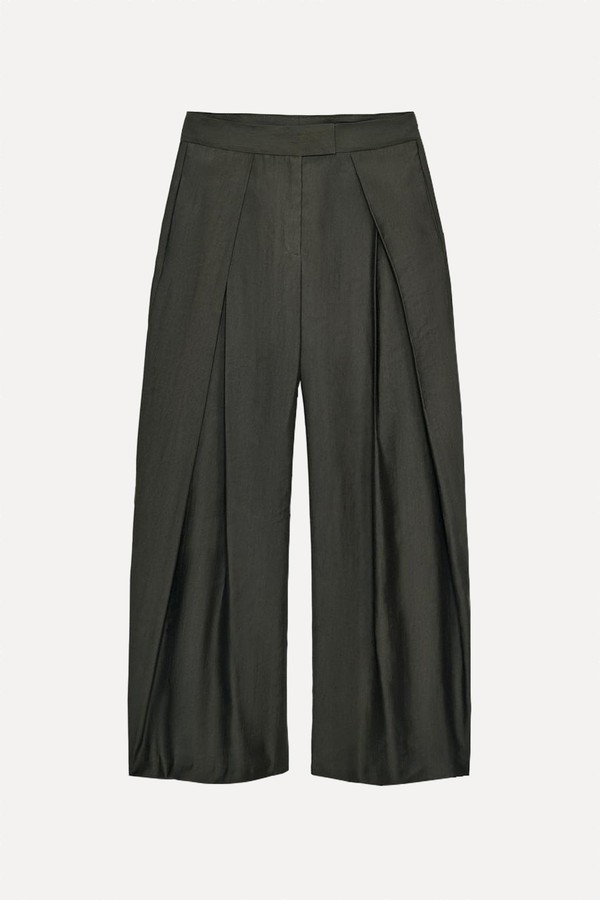 Darted Wide-Leg Trousers from Zara