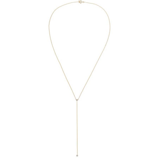 14-karat gold diamond necklace from Stone & Strand