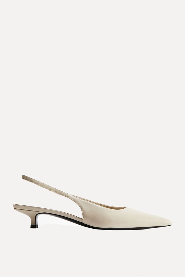 Kitten-Heeled Pointed Slingbacks from H&M
