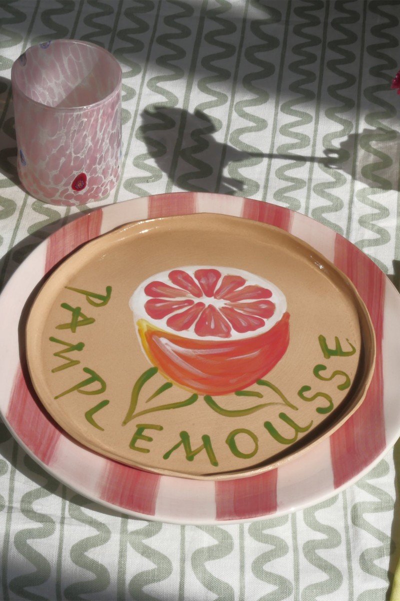 Stripe Dinner Plate, £30 | Valsa Studio